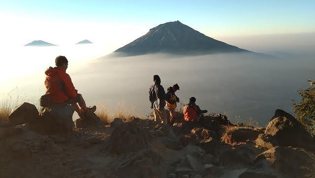 hiking in indonesia